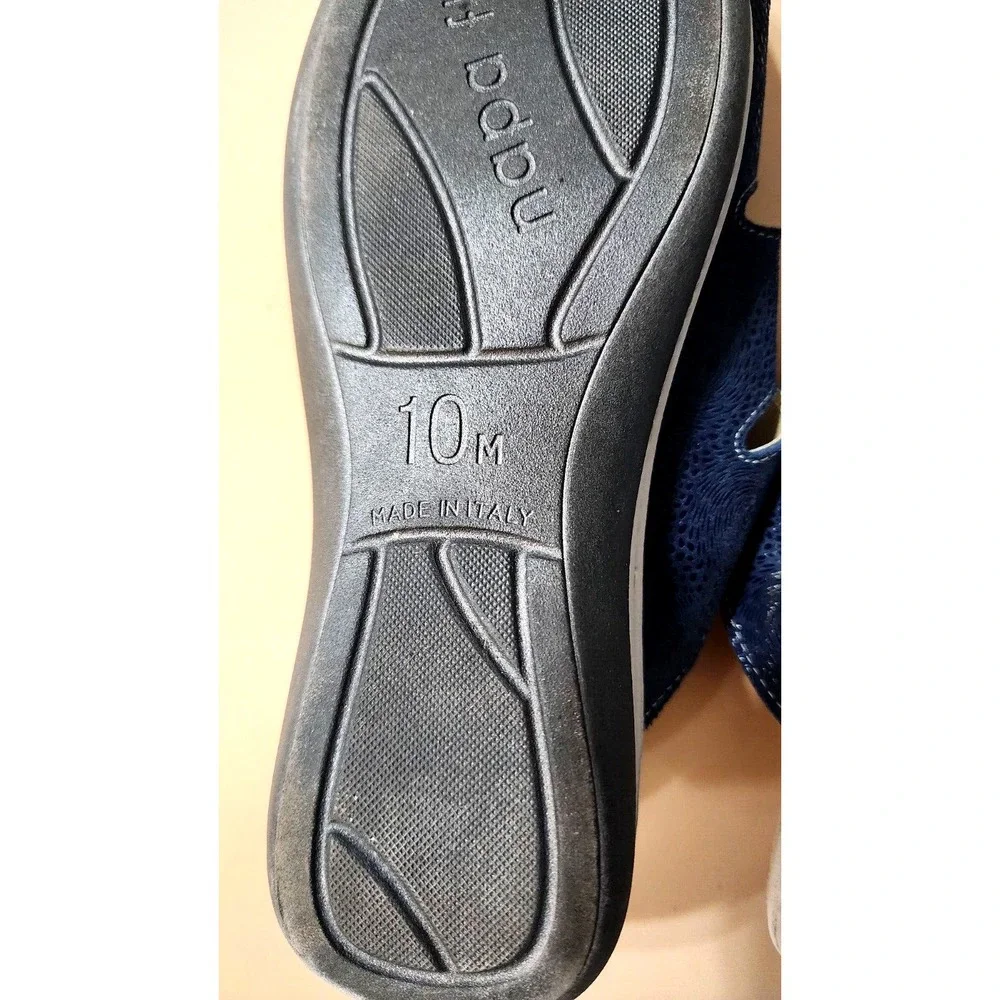 Napa Flex Women's Brenda Slides‎ Blue Sandals Size 10M Casual